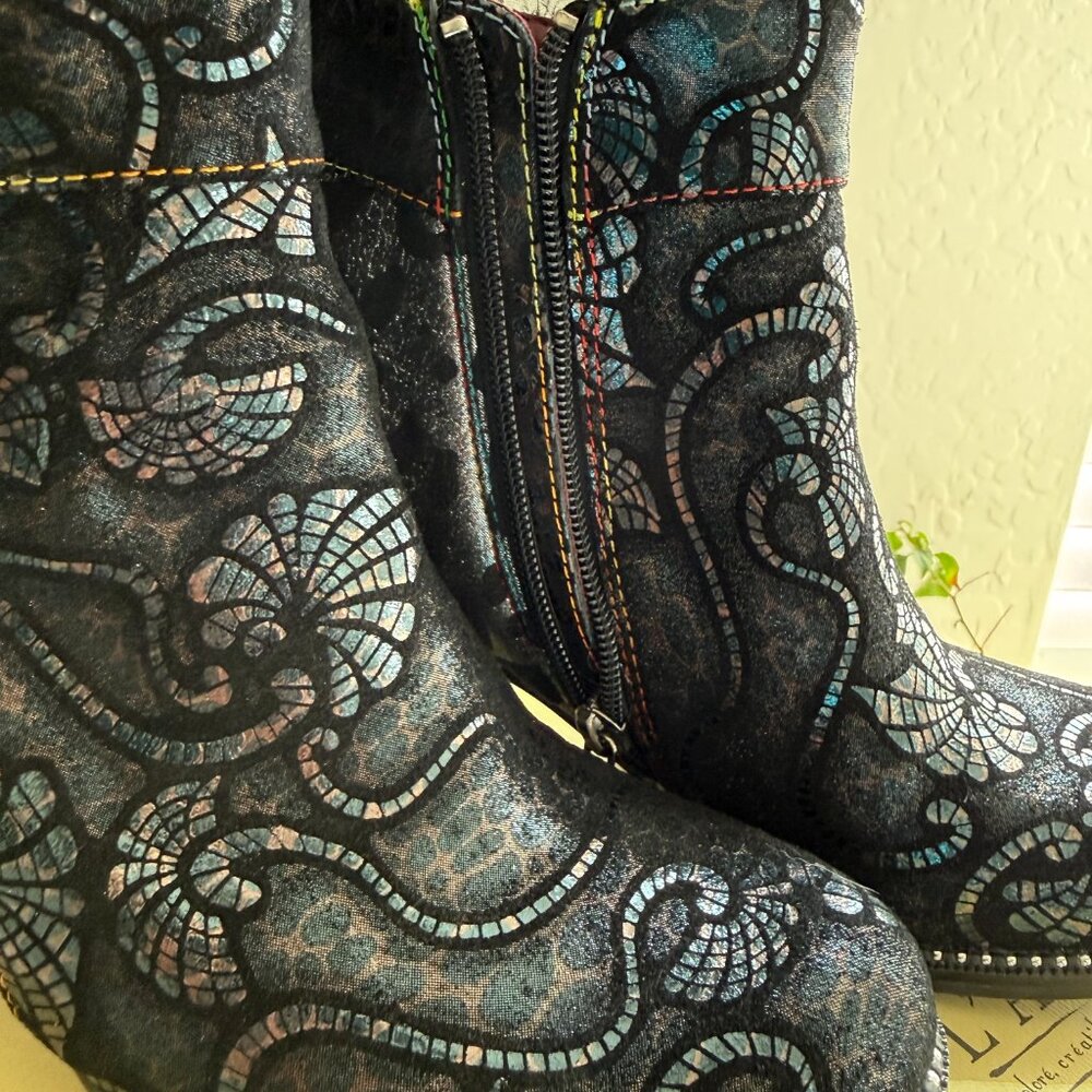 Women's L"ARTISTE Ankle Boots Size 37 (US 6.5) stunning - Picture 11 of 13